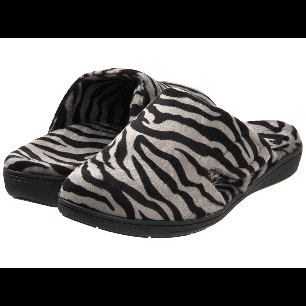 Vionic Zebra Slippers